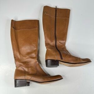 Corso Como Brown Leather Knee High Boots Size 7.5‎